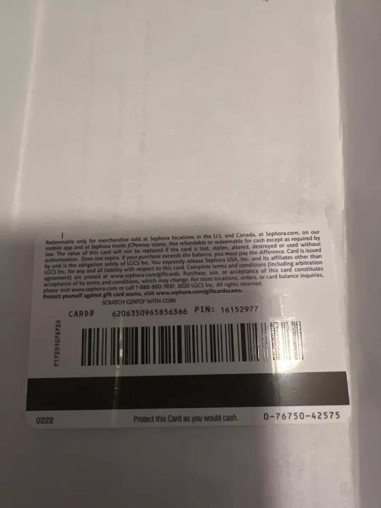 Different Pictures Of Sephora Gift Card And How To Identify Them Prestmit