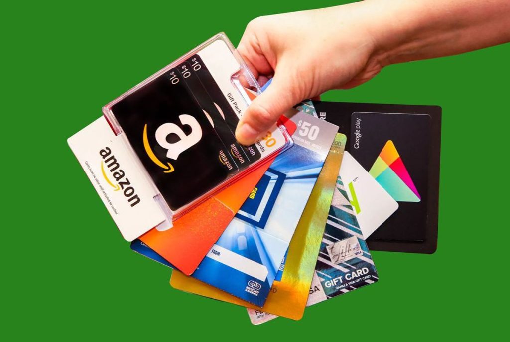 gift cards - how to send money to someone without a bank account